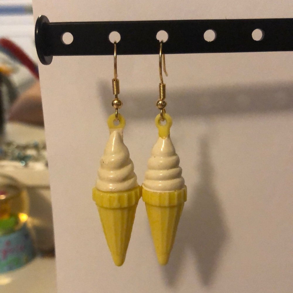 Never Worn Ice Cream Cone Earrings